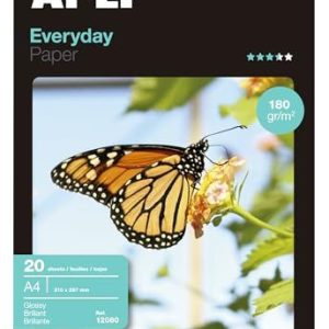 APLI 12080 Vardagsfotopapper A4 180 g 20 ark 8410782120803
