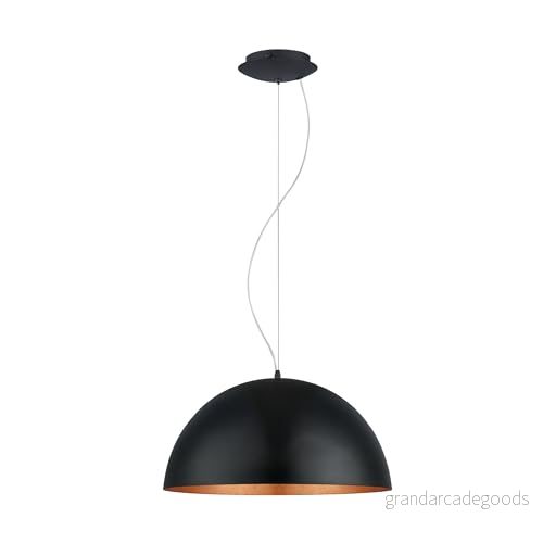 EGLO Gaetano 1 Hänglampa, Ø 53 cm, Svart/Koppar, Stål 9002759949389
