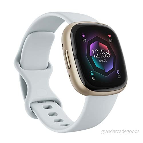 Fitbit Sense 2 Blue (dimma/mjukt guld) 810038858388