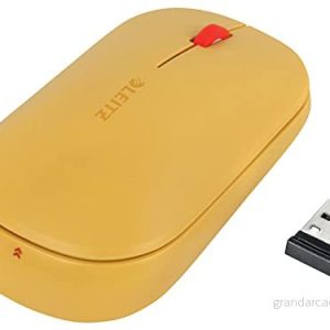 Leitz SureTrack Trådlös Datormus, Passar Både Höger & Vänsterhänta, Anslut med Bluetooth eller 2.4 GHz USB A, Windows, Android Apple, Cosy kollektionen, Gul, 65310019 4002432129393 Leitz SureTrack Trådlös Datormus, Passar Både Höger & Vänsterhänta, Anslut med Bluetooth eller 2.4 GHz USB A, Windows, Android Apple, Cosy kollektionen, Gul, 65310019 4002432129393