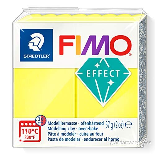 Fimo Effekt Neon Polymerlera - Neon Gul - 57 g - EF8010-101 4007817063989