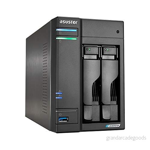 Asustor Lockerstor 2 Gen AS6702T bay NAS nätverksminneshölje, Quad Core 2,0 GHz CPU, 4 M.2 PCIe 3.0 ssd plats, 2,5 GbE port, GB RAM DDR4 4710474831425