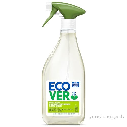 Ecover universalrengöringsspray, effektiv rengöring för alla ytor, citrongräs och apelsindoft, tar bort smuts smuts, 500 ml 5412533421798