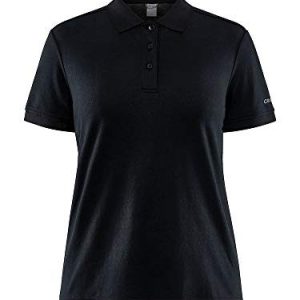 Craft Dam Core Blend Polo Shirt W pikétröja, svart, S 7318573556781
