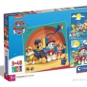 Clementoni Paw Patrol Super Color Pussel 3×48 Bitar 8005125252916