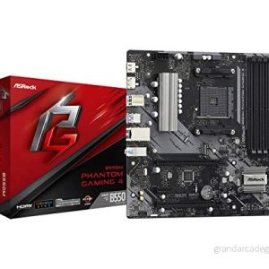 ASRock B550M Phantom Gaming 4 Moderkort AMD B550 AM4 socket DDR4 RAM Micro ATX 4710483932755 ASRock B550M Phantom Gaming 4 Moderkort AMD B550 AM4 socket DDR4 RAM Micro ATX 4710483932755