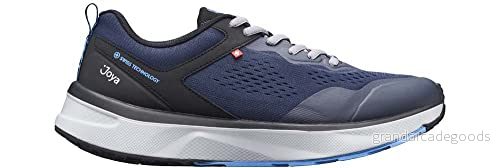 JOYA Veloce M Blue, mäns sneakers av tekniskt nät, för lång promenad och löpning, hälsosamma snörskor, blå, Mörkblå, 47 EU 7630261813595