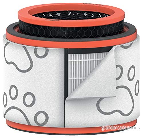 Leitz Trusens 3 i 1 HEPA filtertrumma, Filter som Fångar Hår och Motverkar Odörer från Husdjur, Tvättbart Förfilter, filter, Kolfilter, Kompatibel med Luftrenaren Z 2000/Z 2500, 2415129 5028252619080