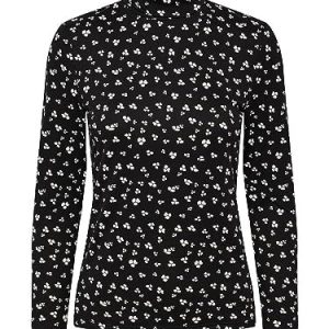 Bestseller A/S PCNALA LS High Neck Top BC, Svart/Aop: blomma, S 5715428956024 Bestseller A/S PCNALA LS High Neck Top BC, Svart/Aop: blomma, S 5715428956024