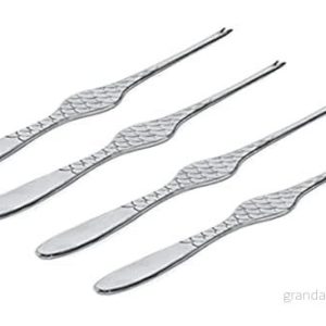 Alessi Lobster Fork Colombina Fish FM23/34S4 4 Pieces by Doriana & Massimiliano Fuksas 8003299409808
