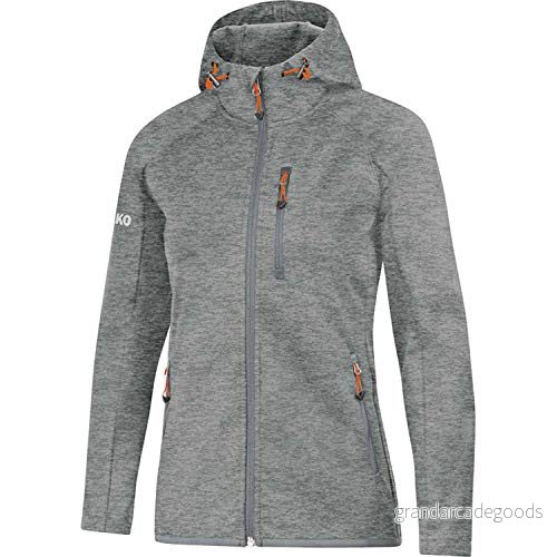 JAKO Mjuk jacka för damer, lätt softshell jackor Ljunggrå 44 4059562267549