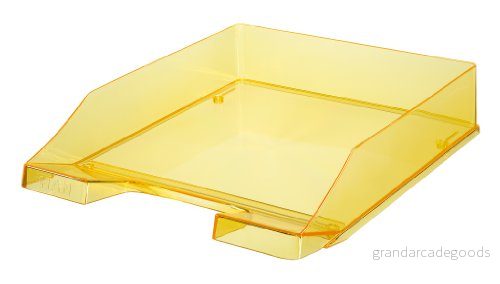 HAN portfölj KLASSIK, DIN A4/C4, stapelbar, stabil, transparent gul 4012473012639