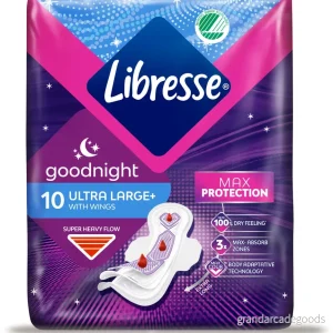 Libresse Binda Ultra Large+ Wings Goodnight – 10 st 7310791180663 Libresse Binda Ultra Large+ Wings Goodnight – 10 st 7310791180663